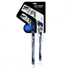 InGlasco Breakaway Gen II Mini Set - Goalie & Player Stick w/ Foam Ball - Nashville Predators