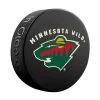 InGlasco NHL Basic Logo Puck - Minnesota Wild -InGlasco Sales inglasco nhl basic logo puck minnesota wild