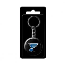 InGlasco NHL Puck Keychain - St. Louis Blues