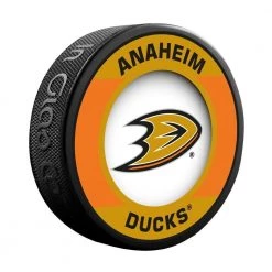 InGlasco NHL Retro Hockey Puck - Anaheim Ducks