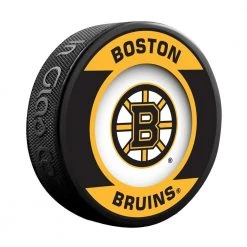 InGlasco NHL Retro Hockey Puck - Boston Bruins