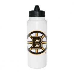 InGlasco NHL Water Bottle - Tall Boy 1000ml - Boston Bruins