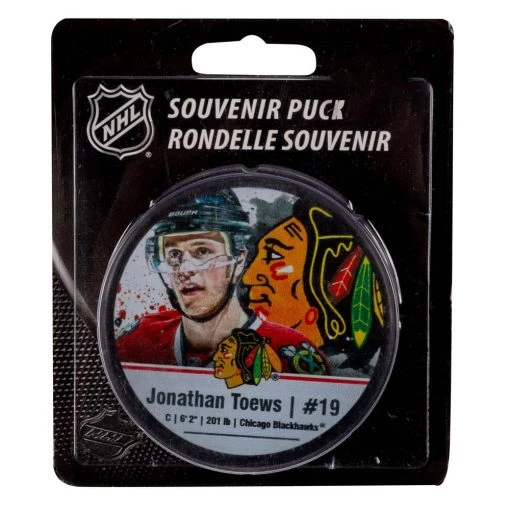 InGlasco NHLPA Chicago Blackhawks Toews Puck -InGlasco Sales inglasco nhlpa chicago blackhawks toews puck