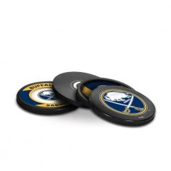 InGlasco Puck Coasters Pack - Buffalo Sabres