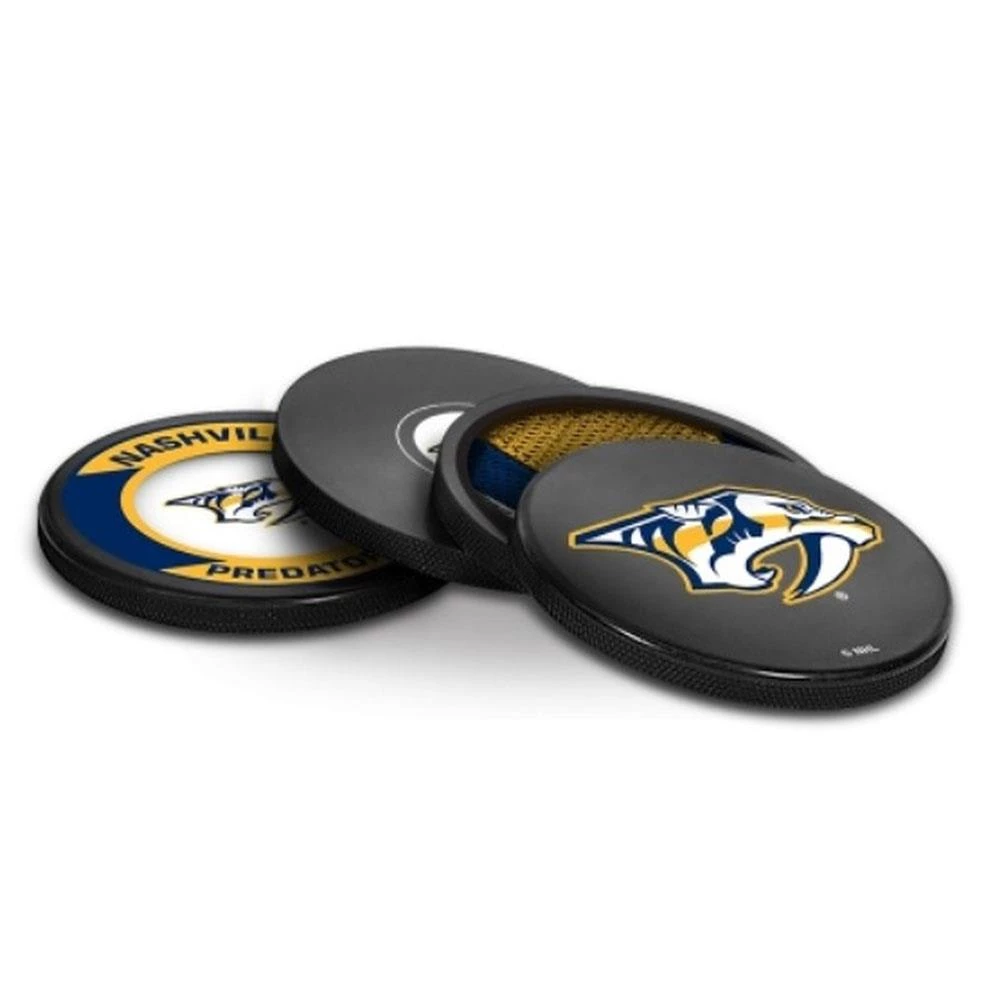 InGlasco Puck Coasters Pack - Nashville Predators 3 InGlasco Puck Coasters Pack - Nashville Predators