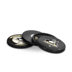 InGlasco Puck Coasters Pack - Pittsburgh Penguins