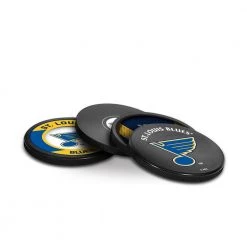 InGlasco Puck Coasters Pack - St. Louis Blues